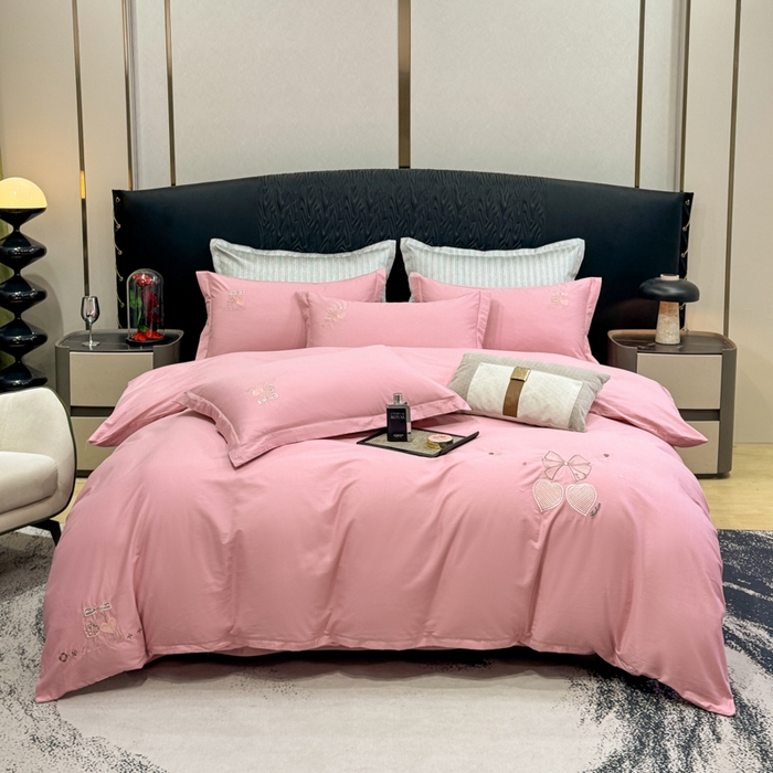 91家纺网 家纺一手货源 找家纺 （总）昊翔家纺 2026全棉纯棉刺绣花四件套40支长绒棉100% 棉礼盒包装