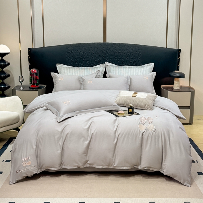 91家纺网 家纺一手货源 找家纺 （总）昊翔家纺 2026全棉纯棉刺绣花四件套40支长绒棉100% 棉礼盒包装