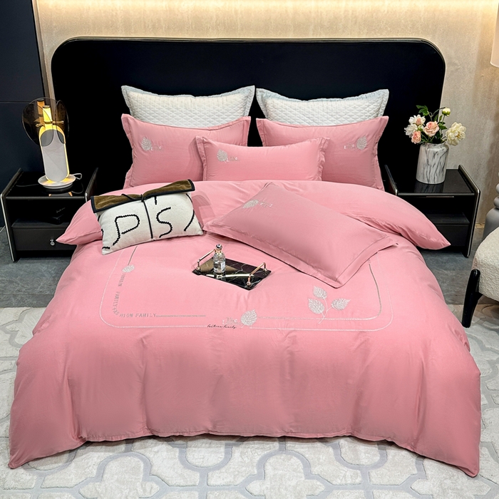 91家纺网 家纺一手货源 找家纺 （总）昊翔家纺 2026全棉纯棉刺绣花四件套40支长绒棉100% 棉礼盒包装