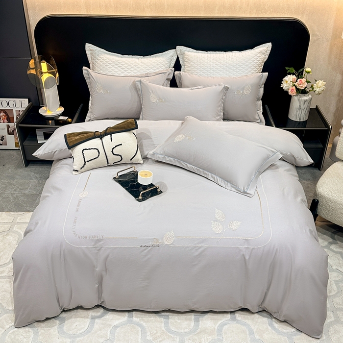 91家纺网 家纺一手货源 找家纺 （总）昊翔家纺 2026全棉纯棉刺绣花四件套40支长绒棉100% 棉礼盒包装