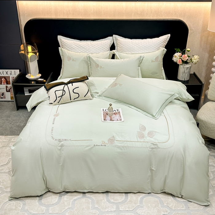 91家纺网 家纺一手货源 找家纺 （总）昊翔家纺 2026全棉纯棉刺绣花四件套40支长绒棉100% 棉礼盒包装