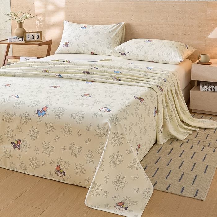 91家纺网 家纺一手货源 找家纺 （总）大元 2026新款全棉纯棉老粗布凉席席子单床单 床单单件