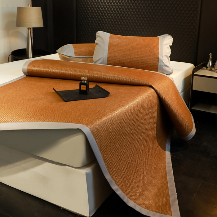 91家纺网 家纺一手货源 找家纺 （总）步步高席业 2026新款天然藤席冰丝席-双面藤席