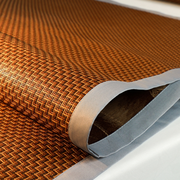 91家纺网 家纺一手货源 找家纺 步步高席业 2026新款天然藤席冰丝席-双面藤席 三色步步高