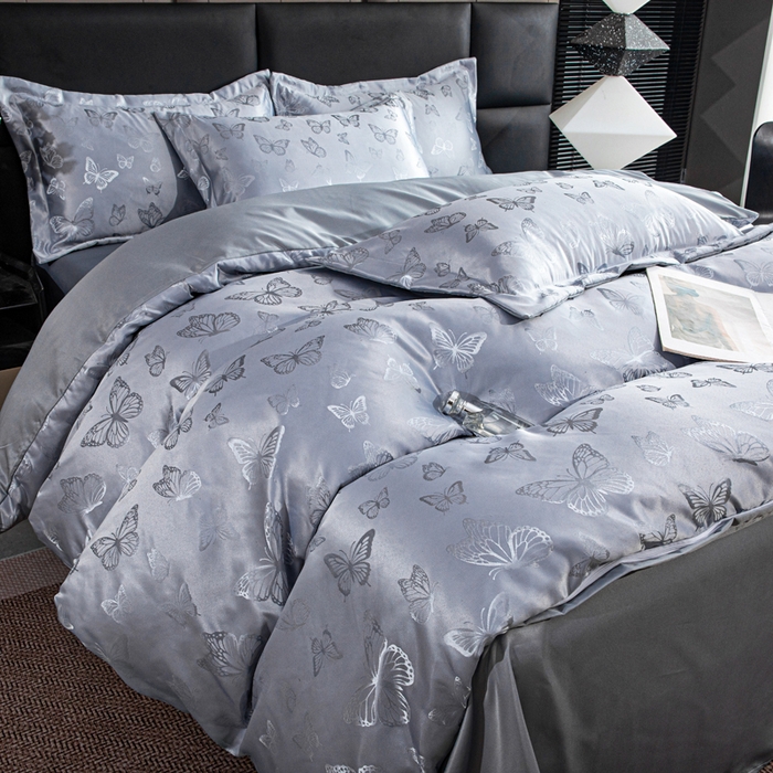 91家纺网 家纺一手货源 找家纺 （总）畅畅家纺 2026新款凉感丝唯美床裙夏被凉席三件套夏被四件套