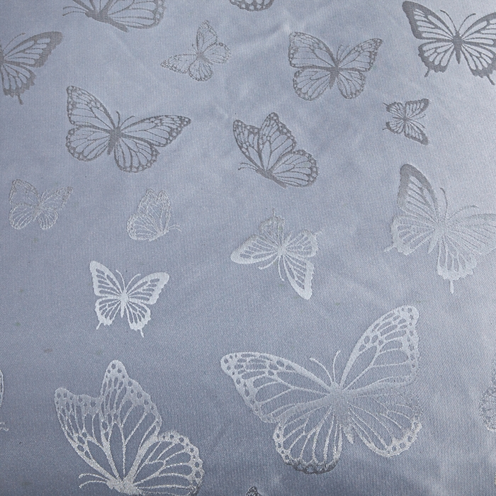 91家纺网 家纺一手货源 找家纺 畅畅家纺 2026春夏新款高档轻奢水洗真丝提花四件套夏天纯色床单床笠 蝶之恋-浅云灰