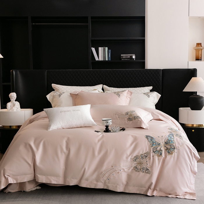 91家纺网 家纺一手货源 找家纺 （总）蕾诺家纺 2026新款100S高奢简约匹马棉系列四件套-棉梦境