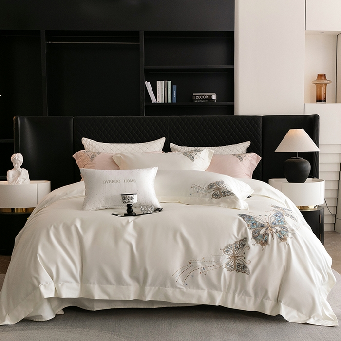 91家纺网 家纺一手货源 找家纺 （总）蕾诺家纺 2026新款100S高奢简约匹马棉系列四件套-棉梦境