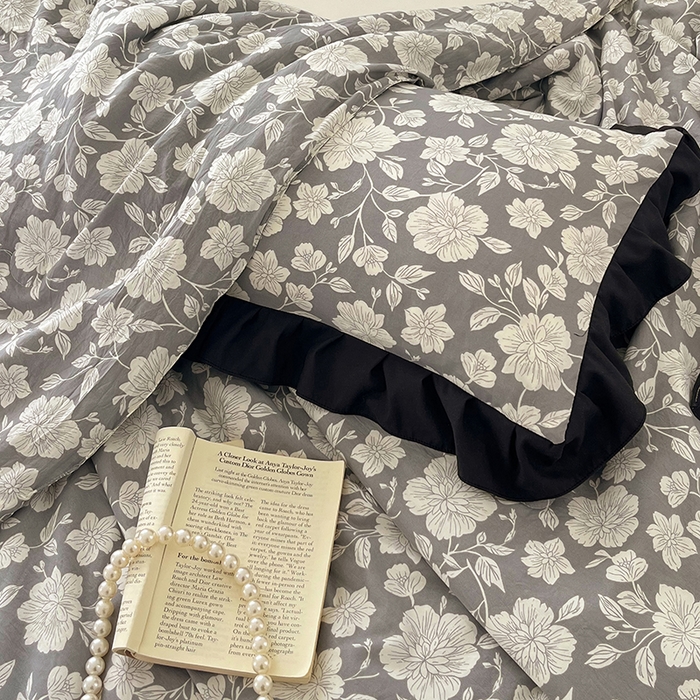 91家纺网 家纺一手货源 找家纺 vip被业 2026新款新疆棉花双层纱皱皱纱法式赫本风韩版小香ins风空调夏被 芳华一梦