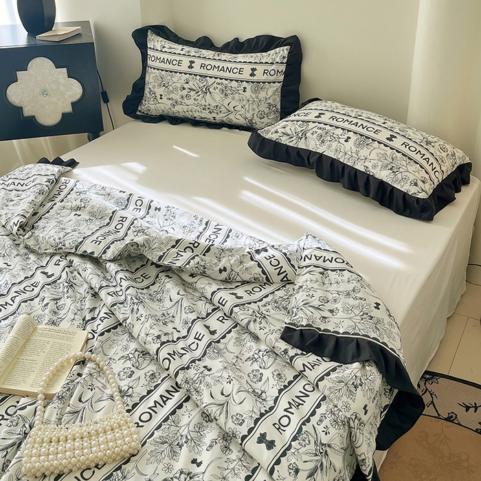 91家纺网 家纺一手货源 找家纺 vip被业 2026新款新疆棉花双层纱皱皱纱法式赫本风韩版小香ins风空调夏被 黑耀秘境