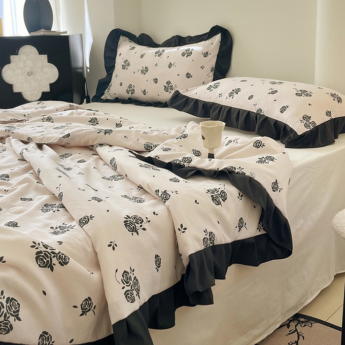 91家纺网 家纺一手货源 找家纺 vip被业 2026新款新疆棉花双层纱皱皱纱法式赫本风韩版小香ins风空调夏被 时间煮雨