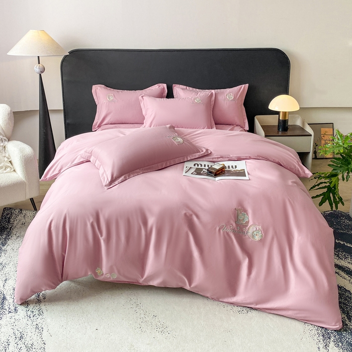 91家纺网 家纺一手货源 找家纺 （总）昊翔家纺 2026全棉纯棉刺绣花四件套40支长绒棉100% 棉礼盒包装