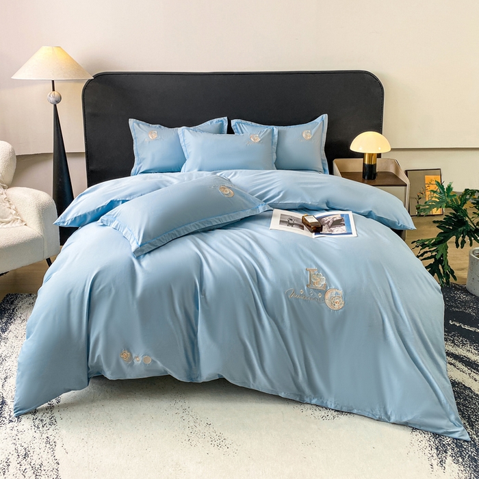 91家纺网 家纺一手货源 找家纺 （总）昊翔家纺 2026全棉纯棉刺绣花四件套40支长绒棉100% 棉礼盒包装