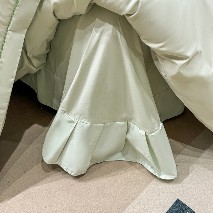 91家纺网 家纺一手货源 找家纺 昊翔家纺 2026全棉纯棉刺绣花四件套40支长绒棉100% 棉礼盒包装 春妍-水绿