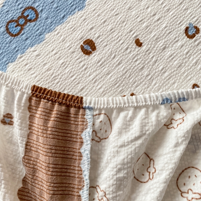 91家纺网 家纺一手货源 找家纺 赛琳 2026新款泡芙纱床笠系列单床笠床笠单件（有买家秀） 可可小猫条