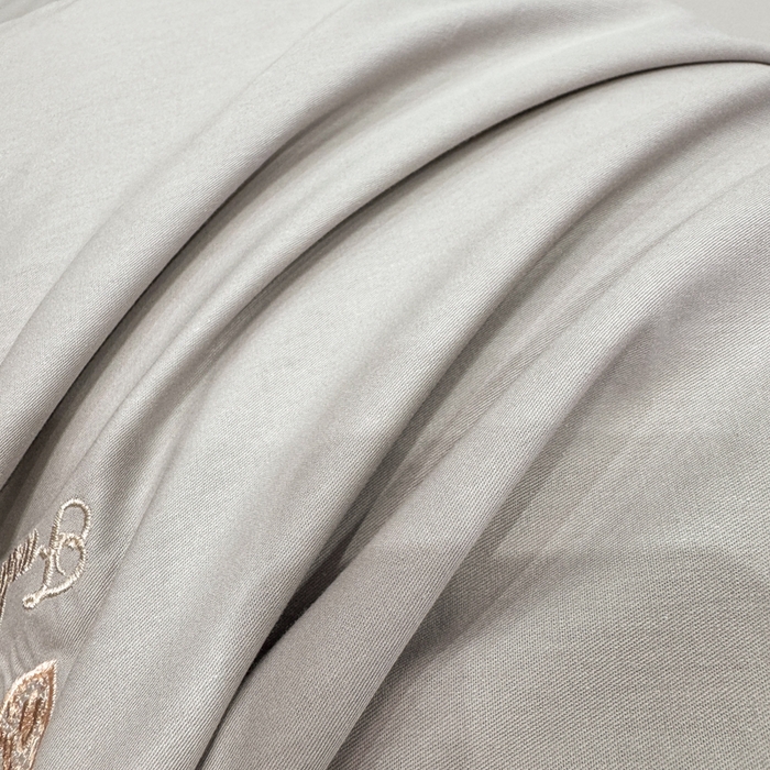 91家纺网 家纺一手货源 找家纺 昊翔家纺 2026全棉纯棉刺绣花四件套40支长绒棉100% 棉礼盒包装 樱桃之恋-灰色