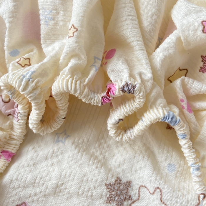 91家纺网 家纺一手货源 找家纺 赛琳 2026新款泡芙纱床笠系列单床笠床笠单件（有买家秀） 躲猫猫