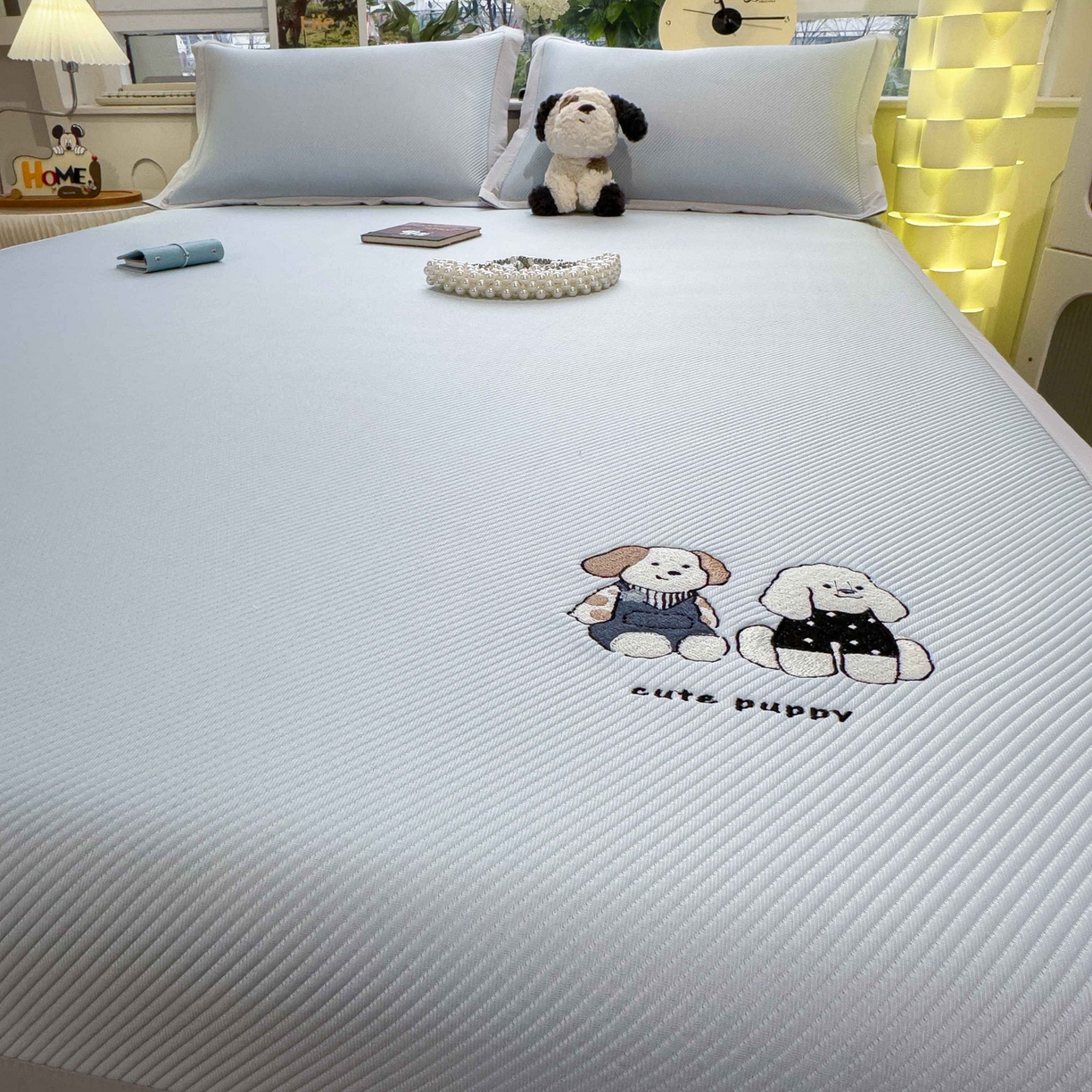 91家纺网 家纺一手货源 找家纺 （总）孩子王家纺 2026春夏新款可机洗冰豆豆冰丝席凉席席子a类母婴级婴儿可用凉感值过0.21