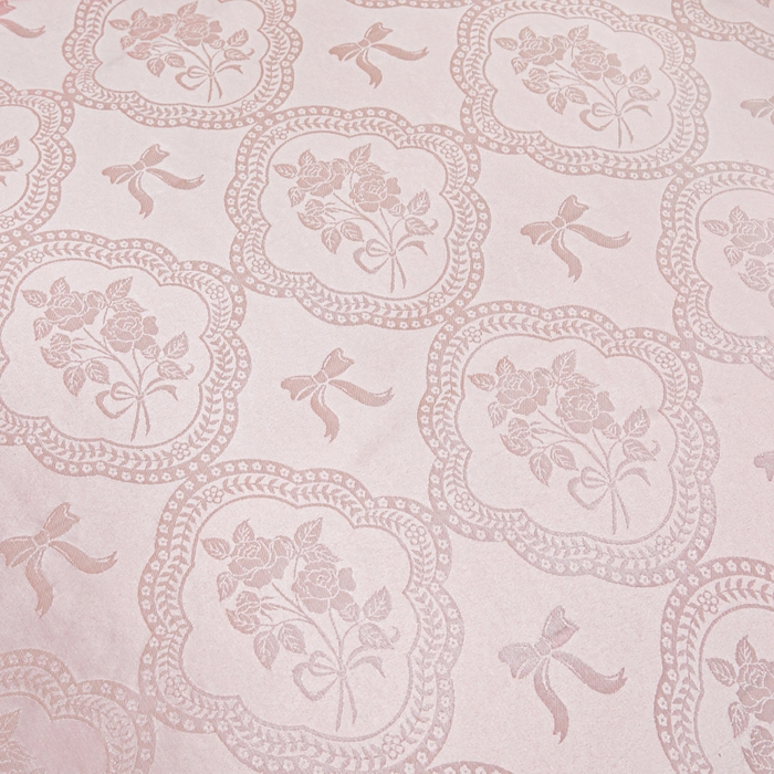 91家纺网 家纺一手货源 找家纺 畅畅家纺 2026新款春夏高档轻奢韩版提花花边床盖四件套水洗真丝冰丝套件 花边-粉色