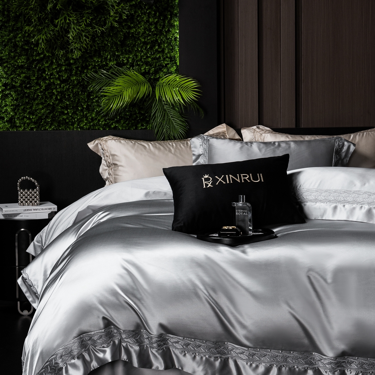 91家纺网 家纺一手货源 找家纺 （总）馨蕊家居 2026春夏新款款100s全棉纯棉高精密四件套-米娅