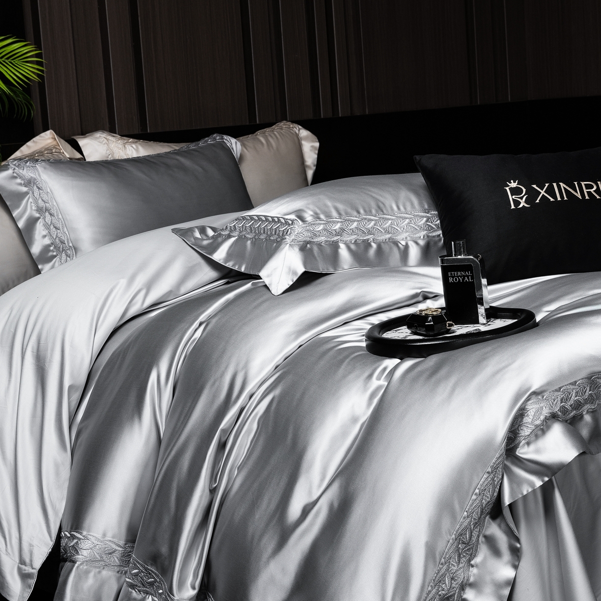 91家纺网 家纺一手货源 找家纺 （总）馨蕊家居 2026春夏新款款100s全棉纯棉高精密四件套-米娅