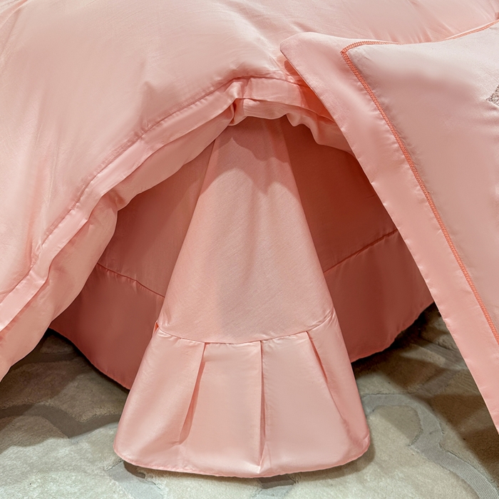 91家纺网 家纺一手货源 找家纺 昊翔家纺 2026全棉纯棉刺绣花四件套40支长绒棉100% 棉礼盒包装 醉清风-樱花玉