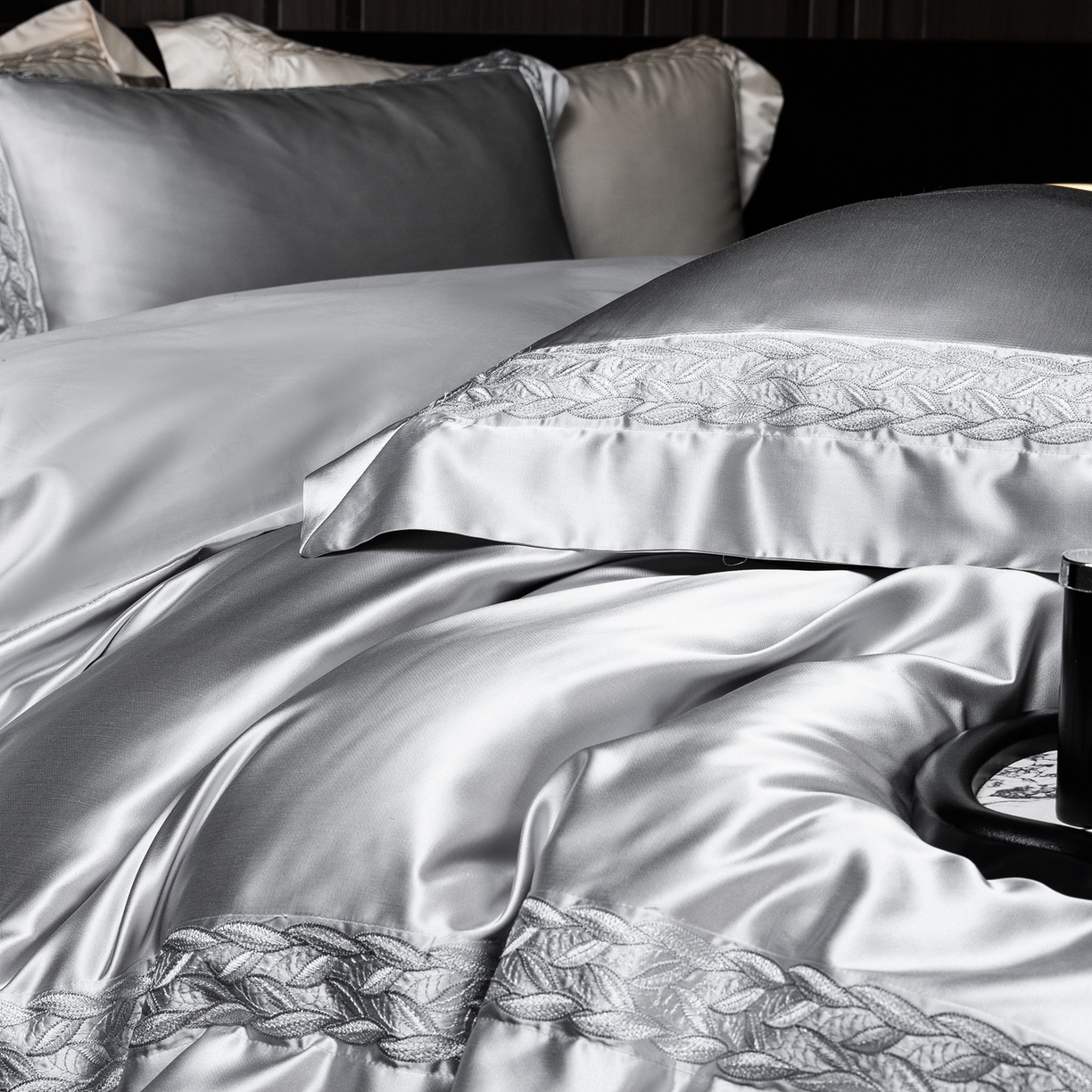 91家纺网 家纺一手货源 找家纺 （总）馨蕊家居 2026春夏新款款100s全棉纯棉高精密四件套-米娅