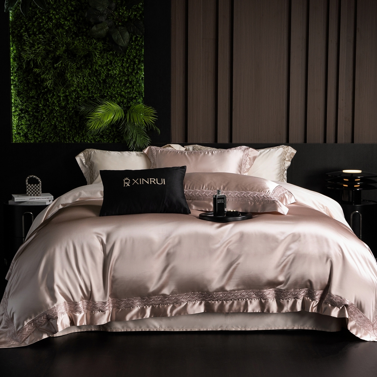 91家纺网 家纺一手货源 找家纺 （总）馨蕊家居 2026春夏新款款100s全棉纯棉高精密四件套-米娅