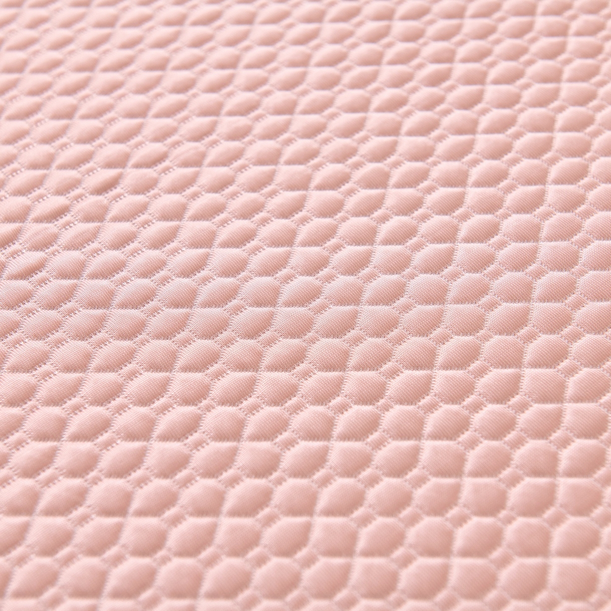 91家纺网 家纺一手货源 找家纺 席之家 2026新款PE中分子凉席三件套纯色平铺豆豆席-四叶草 四叶草-蜜桃粉