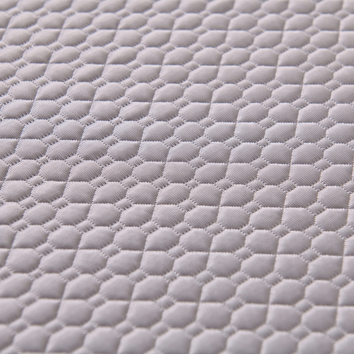 91家纺网 家纺一手货源 找家纺 席之家 2026新款PE中分子凉席三件套纯色平铺豆豆席-四叶草 四叶草-高雅灰