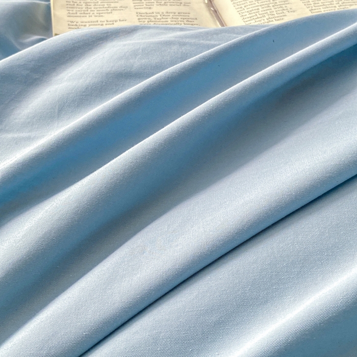 91家纺网 家纺一手货源 找家纺 昊翔家纺 2026全棉纯棉刺绣花四件套40支长绒棉100% 棉礼盒包装 澜韵-天空兰