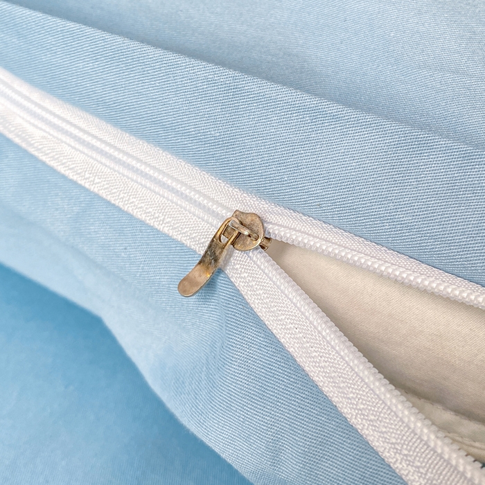 91家纺网 家纺一手货源 找家纺 昊翔家纺 2026全棉纯棉刺绣花四件套40支长绒棉100% 棉礼盒包装 澜韵-天空兰