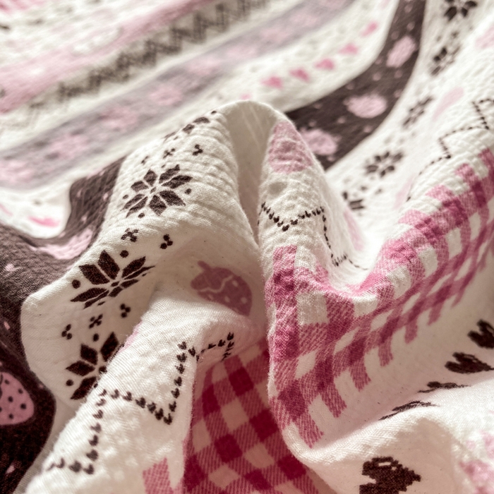 91家纺网 家纺一手货源 找家纺 赛琳 2026新款泡芙纱床笠系列单床笠床笠单件（有买家秀） 猫咪集粉