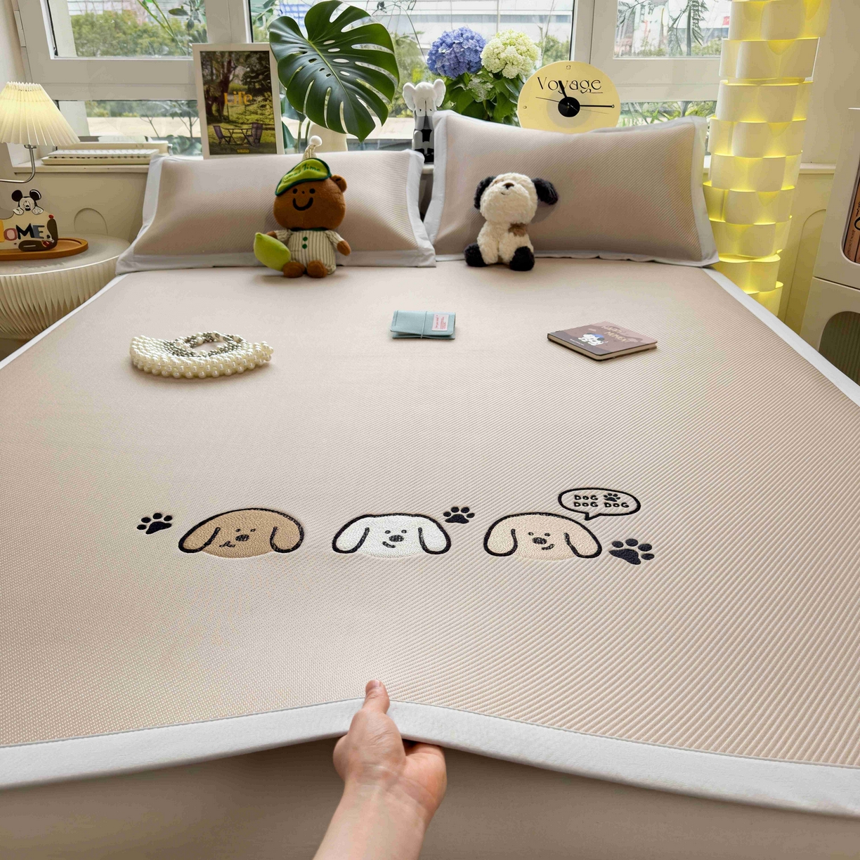 91家纺网 家纺一手货源 找家纺 （总）孩子王家纺 2026春夏新款可机洗冰豆豆冰丝席凉席席子a类母婴级婴儿可用凉感值过0.21