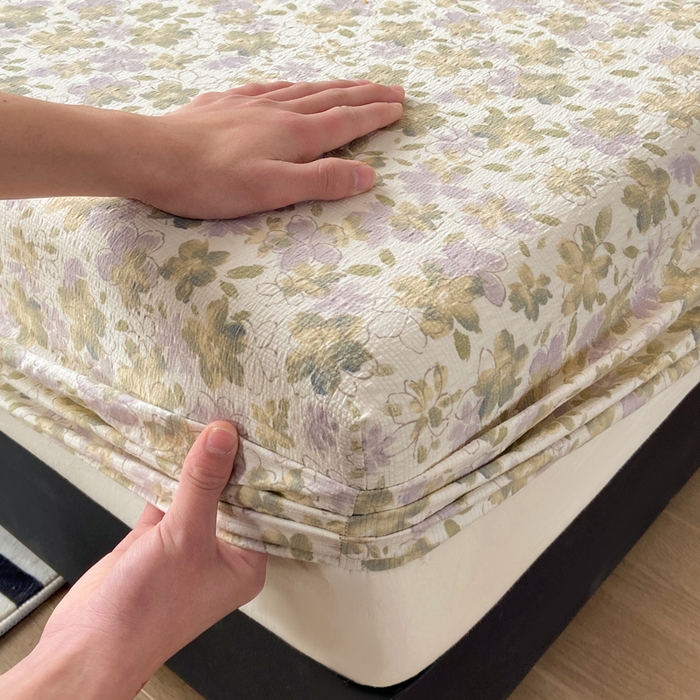 91家纺网 家纺一手货源 找家纺 赛琳 2026新款泡芙纱床笠系列单床笠床笠单件（有买家秀） 茉莉雨