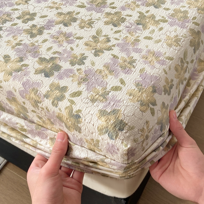 91家纺网 家纺一手货源 找家纺 赛琳 2026新款泡芙纱床笠系列单床笠床笠单件（有买家秀） 茉莉雨