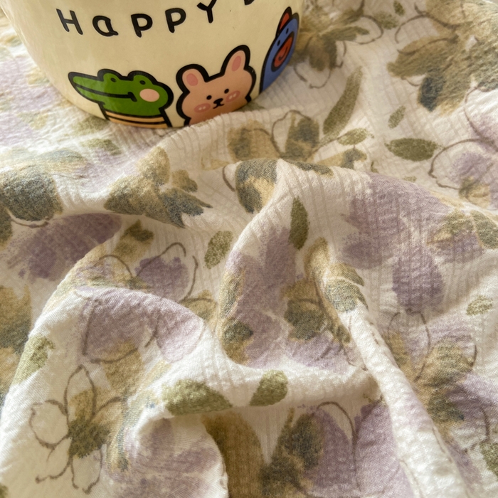 91家纺网 家纺一手货源 找家纺 赛琳 2026新款泡芙纱床笠系列单床笠床笠单件（有买家秀） 茉莉雨