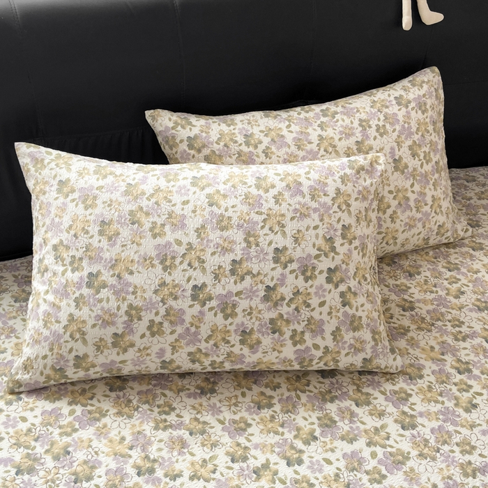 91家纺网 家纺一手货源 找家纺 赛琳 2026新款泡芙纱床笠系列单床笠床笠单件（有买家秀） 茉莉雨