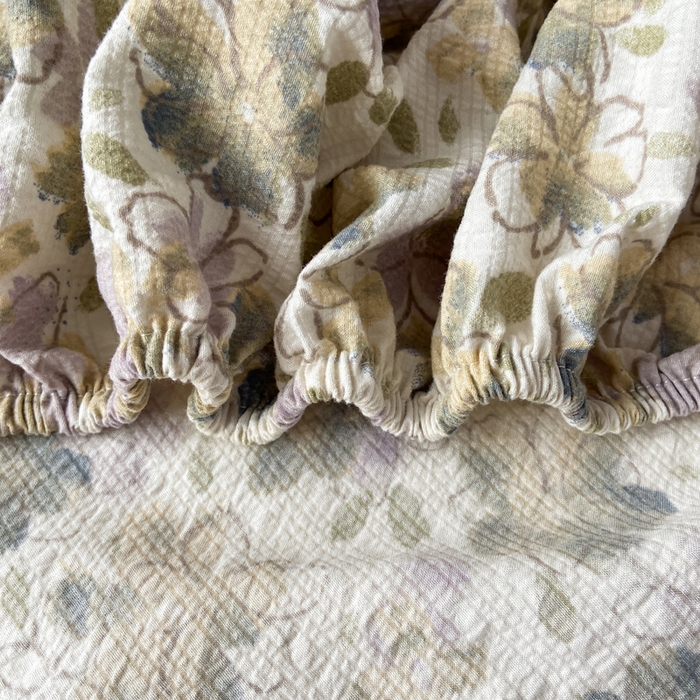 91家纺网 家纺一手货源 找家纺 赛琳 2026新款泡芙纱床笠系列单床笠床笠单件（有买家秀） 茉莉雨