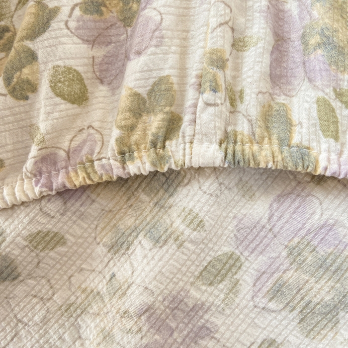 91家纺网 家纺一手货源 找家纺 赛琳 2026新款泡芙纱床笠系列单床笠床笠单件（有买家秀） 茉莉雨