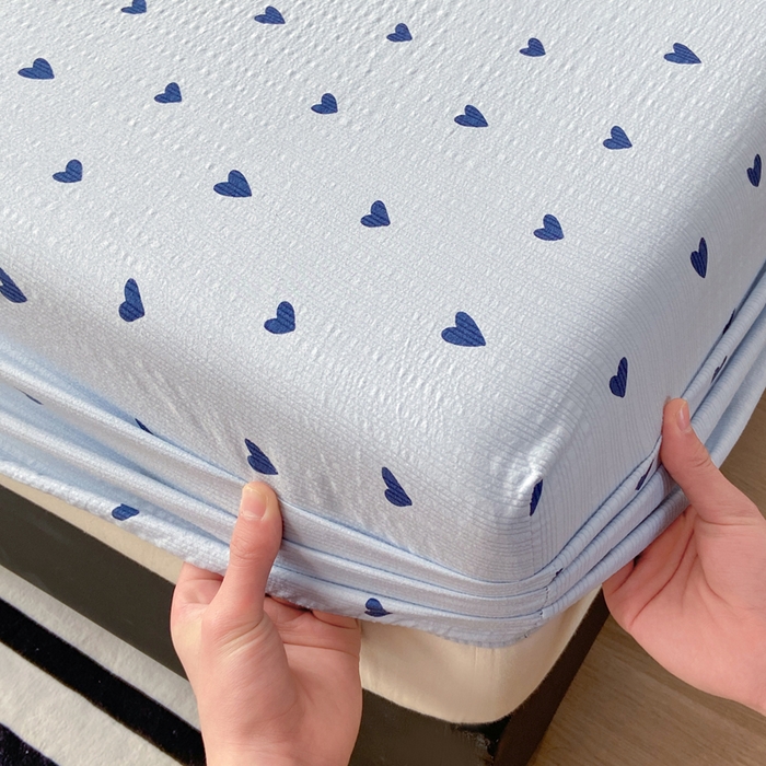 91家纺网 家纺一手货源 找家纺 赛琳 2026新款泡芙纱床笠系列单床笠床笠单件（有买家秀） 甜心兰絮