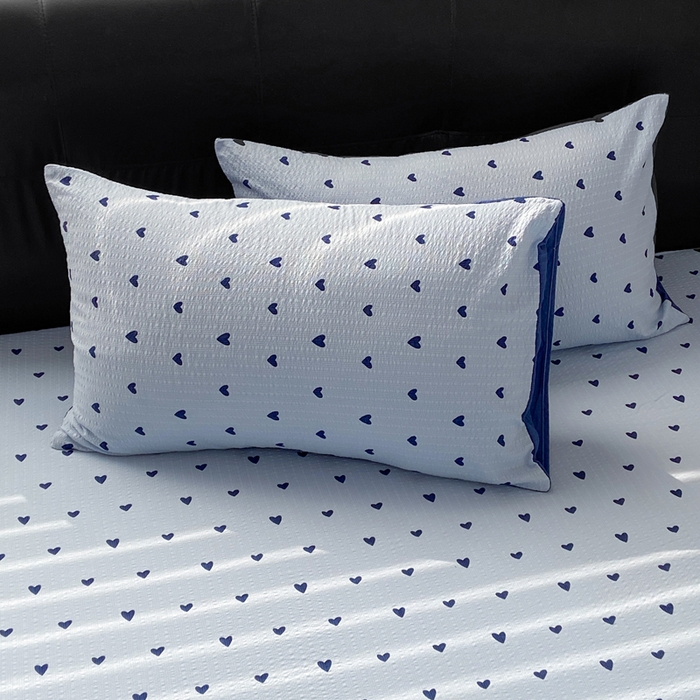 91家纺网 家纺一手货源 找家纺 赛琳 2026新款泡芙纱床笠系列单床笠床笠单件（有买家秀） 甜心兰絮