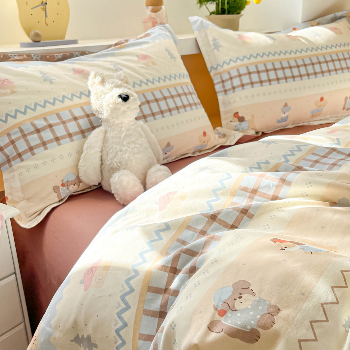 91家纺网 家纺一手货源 找家纺 （总）涵宸家纺 2026新款全棉印花小清新四件套