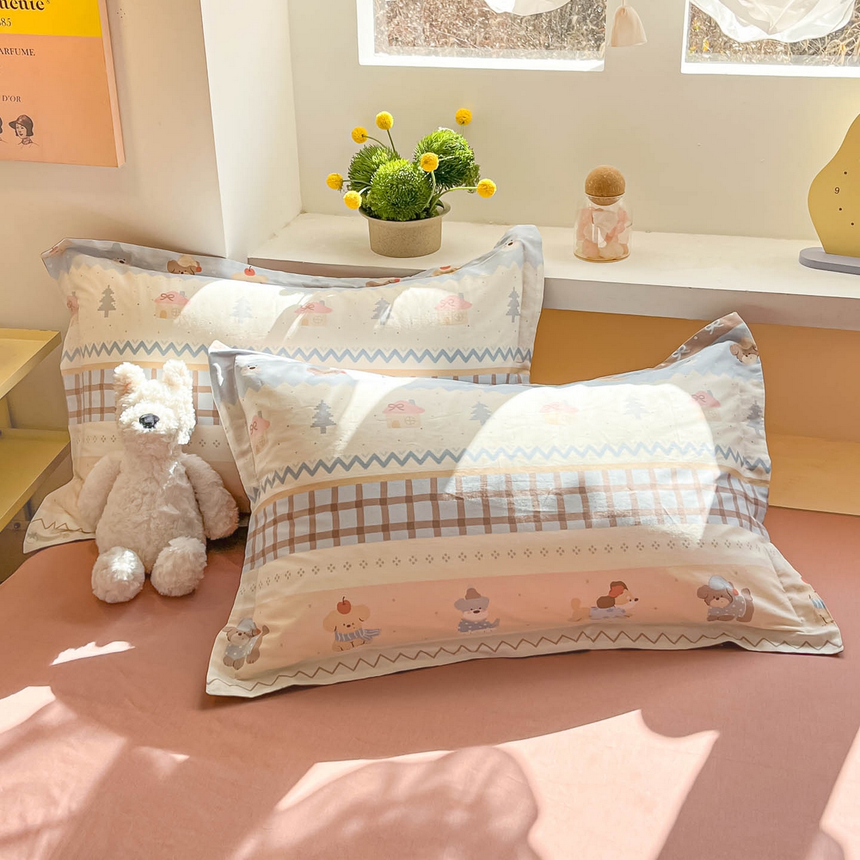 91家纺网 家纺一手货源 找家纺 （总）涵宸家纺 2026新款全棉印花小清新四件套