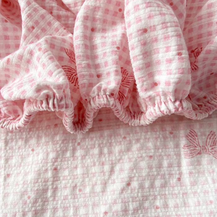 91家纺网 家纺一手货源 找家纺 赛琳 2026新款泡芙纱床笠系列单床笠床笠单件（有买家秀） 予诗粉