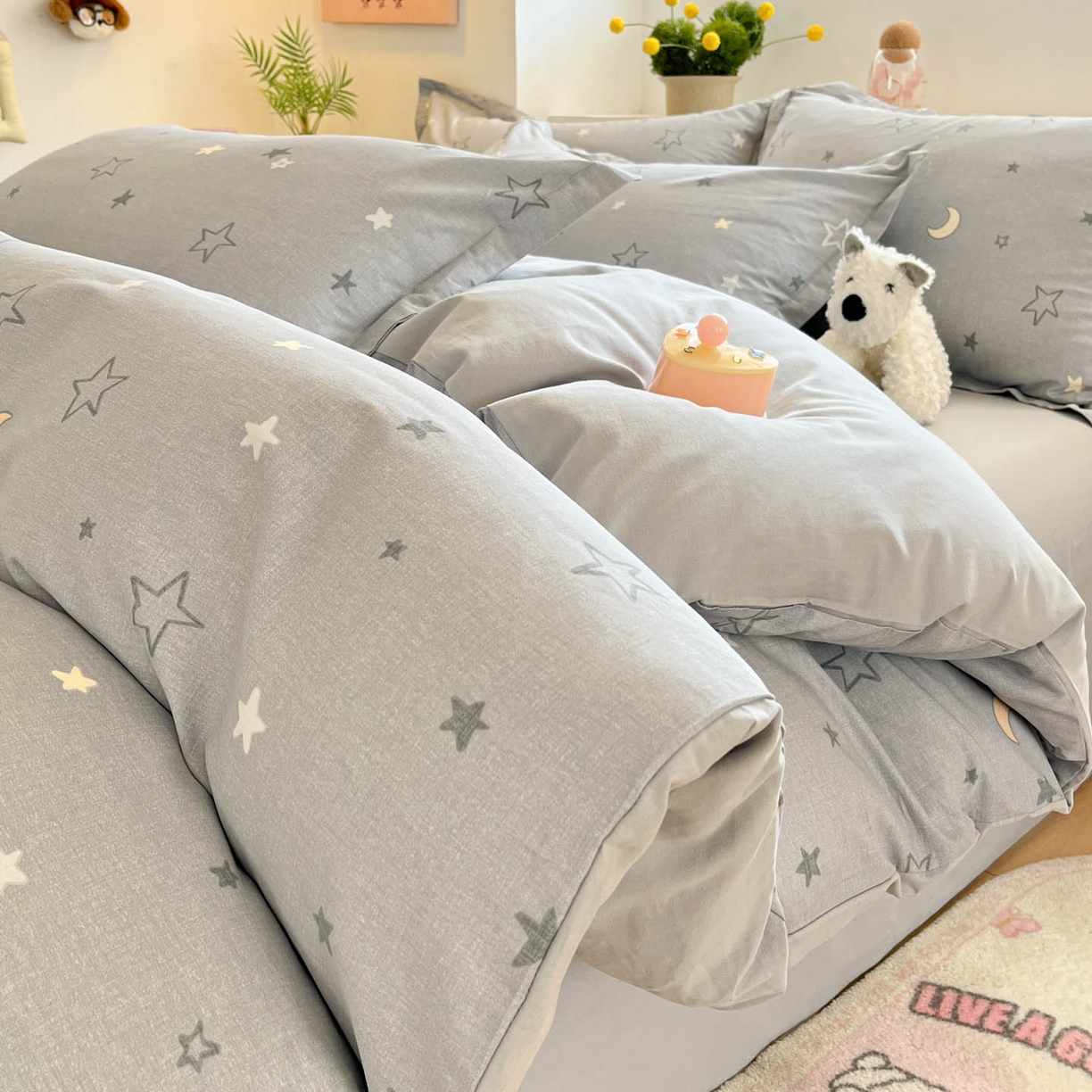 91家纺网 家纺一手货源 找家纺 （总）涵宸家纺 2026新款全棉印花小清新四件套