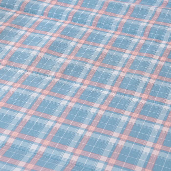 91家纺网 家纺一手货源 找家纺 欧朵家纺 2026春夏新款水洗棉新疆棉花被夏凉被空调被 洛卡-蓝