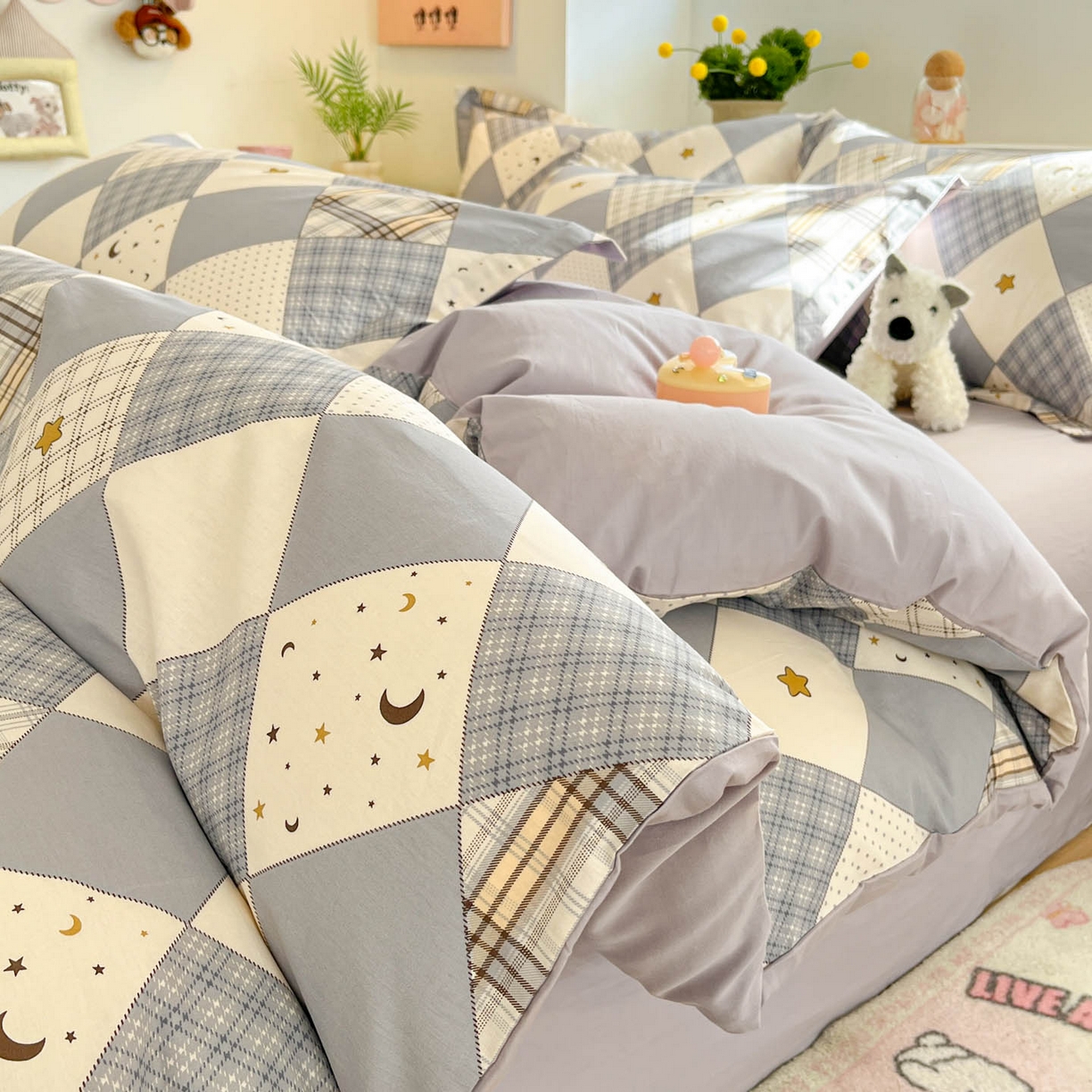 91家纺网 家纺一手货源 找家纺 （总）涵宸家纺 2026新款全棉印花小清新四件套