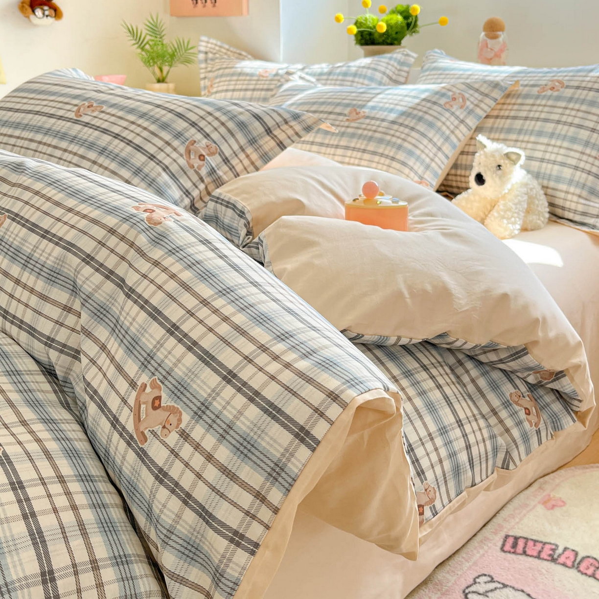 91家纺网 家纺一手货源 找家纺 （总）涵宸家纺 2026新款全棉印花小清新四件套