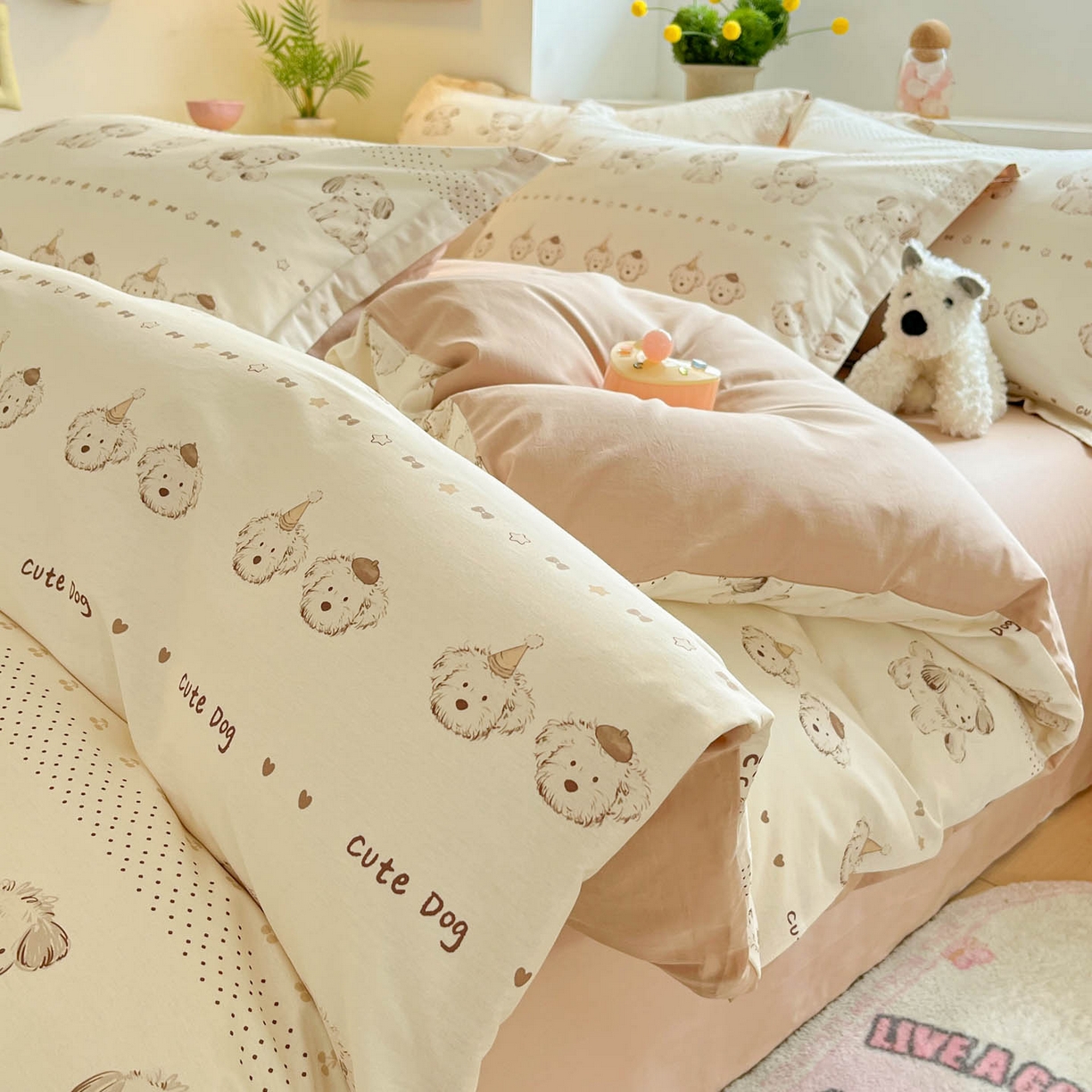 91家纺网 家纺一手货源 找家纺 （总）涵宸家纺 2026新款全棉印花小清新四件套